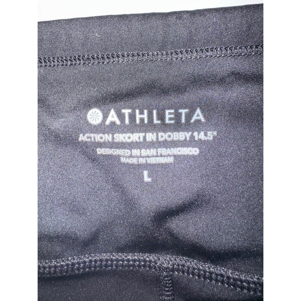 Athleta Action Skort in Dobby 14.5” Black Athletic Golf Tennis Skirt Size - Picture 5 of 5